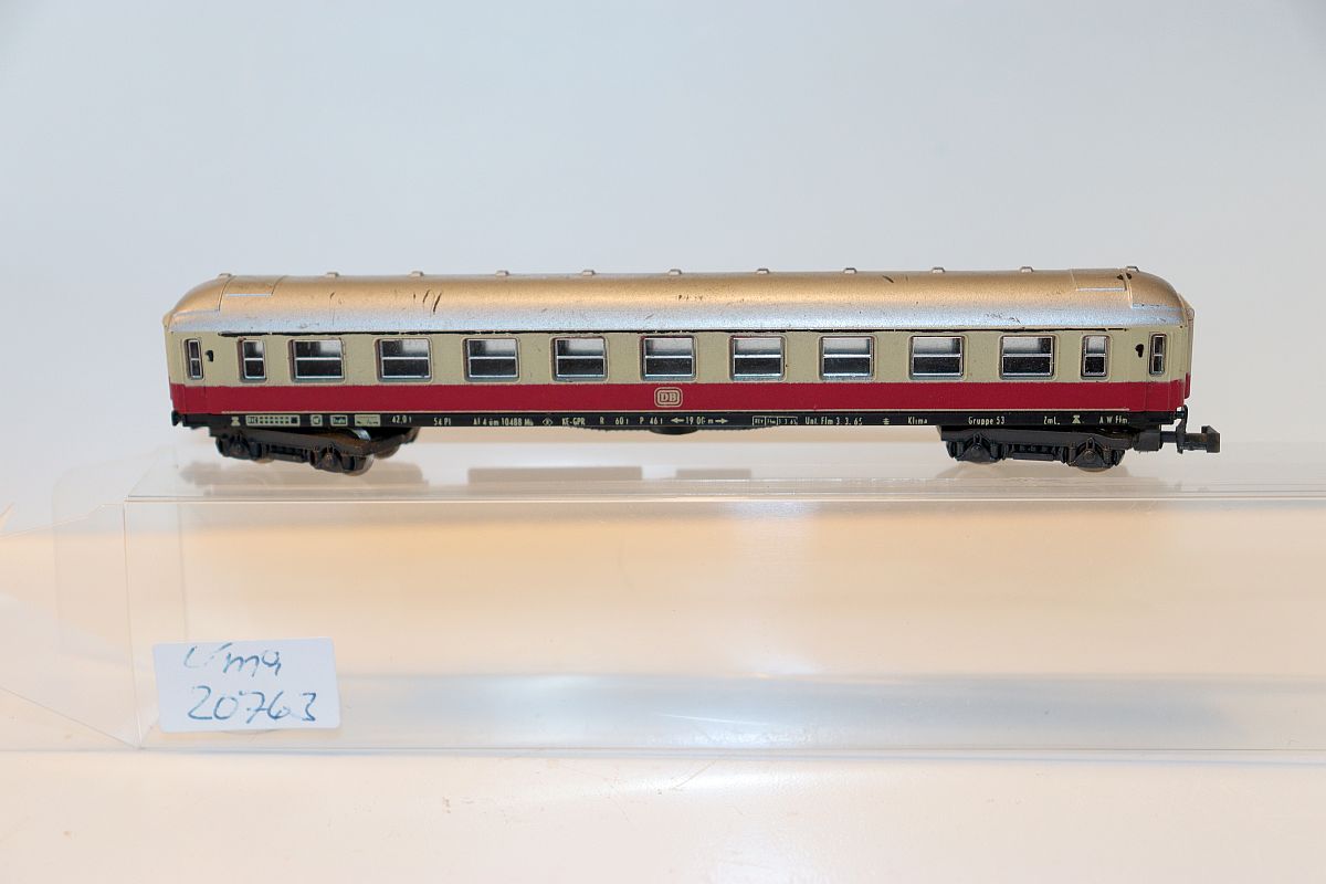 Lima SW20763, IC/TEE Schnellzugwagen 1. Klasse der DB, beige/rot , DC, Spur N