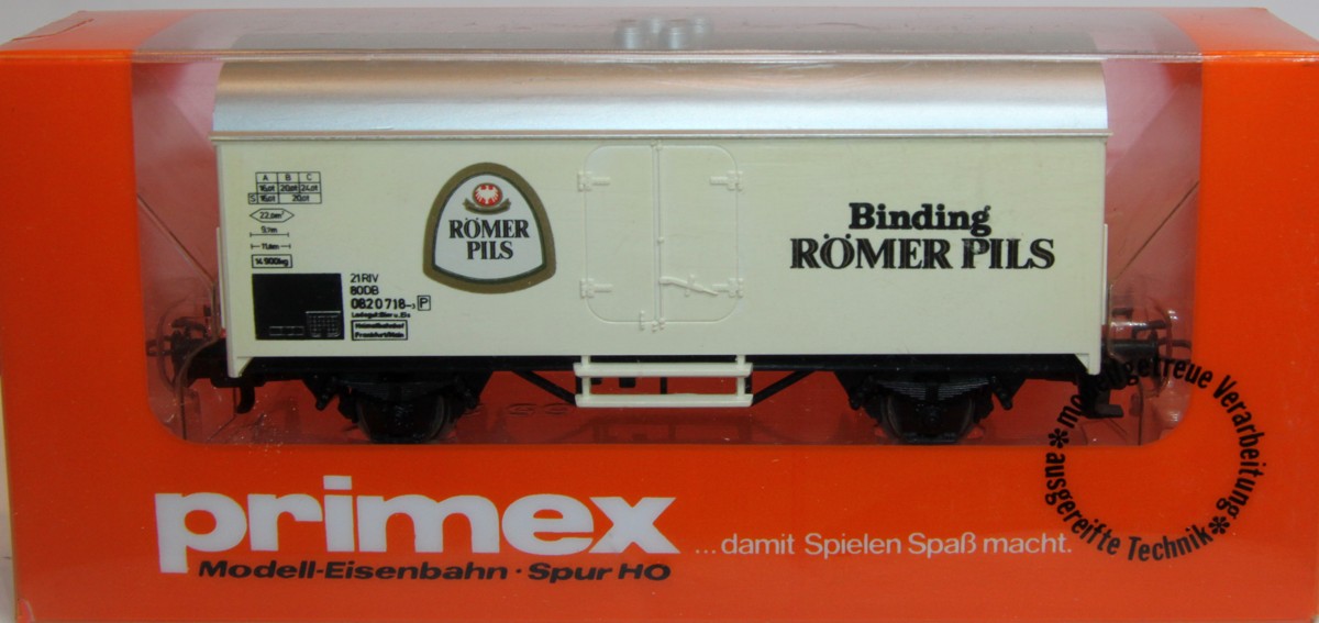Primex 4597, Bierwagen Binding 2-achsig der DB, AC, Spur H0, mit OVP