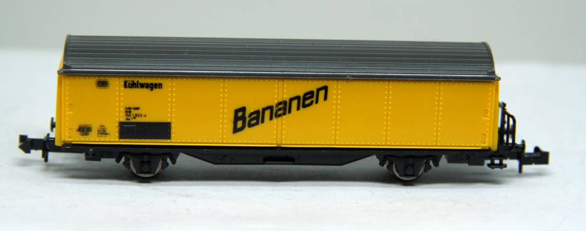 Roco, Güterwagen, gedeckter Kühlwagen, Bananenwagen, DCC, Spur N, ohne Originalverpackung, 