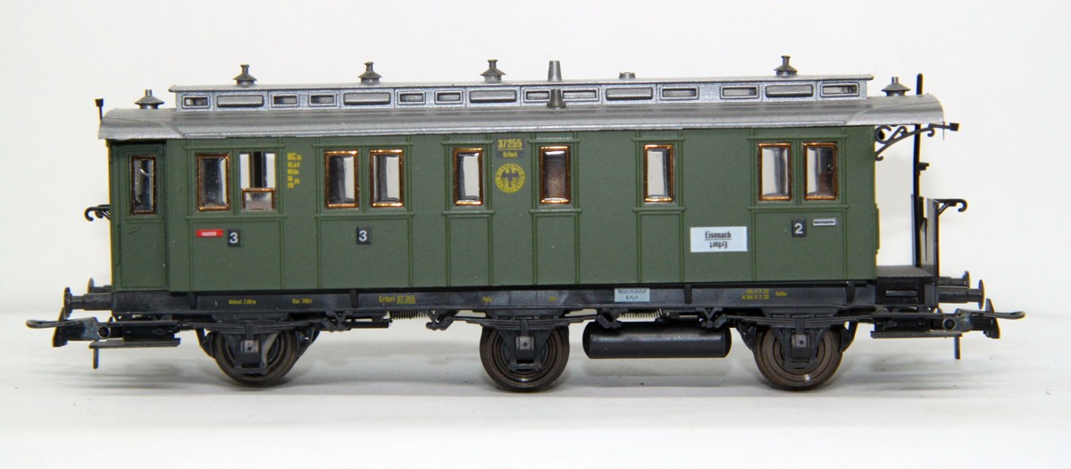 Roco 4207, Personenwagen 2./3.Klasse der DRG, Epoche  II, grün, DC, Spur H0, mit Ersatzverpackung 