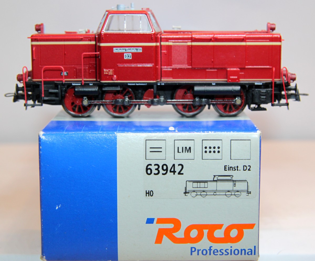 Roco 63942,  Diesellok V 65 D2 der Bentheimer Eisenbahn AG, rot