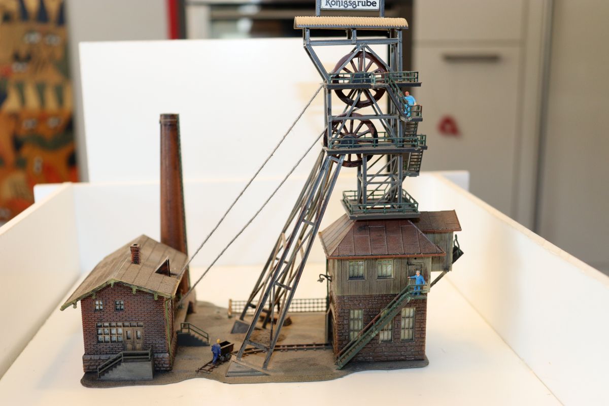 Model building SW21141, Faller mine "Königsgrube" (already assembled from a kit, the item comes from a dismantled layout), for N gauge,