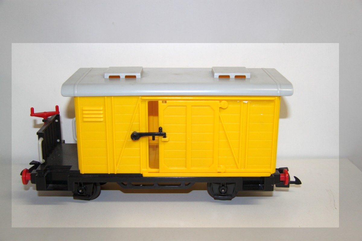 Playmobil 4102, Stückgutwagen, Güterwagen, DC, Spur G, ohne Originalverpackung