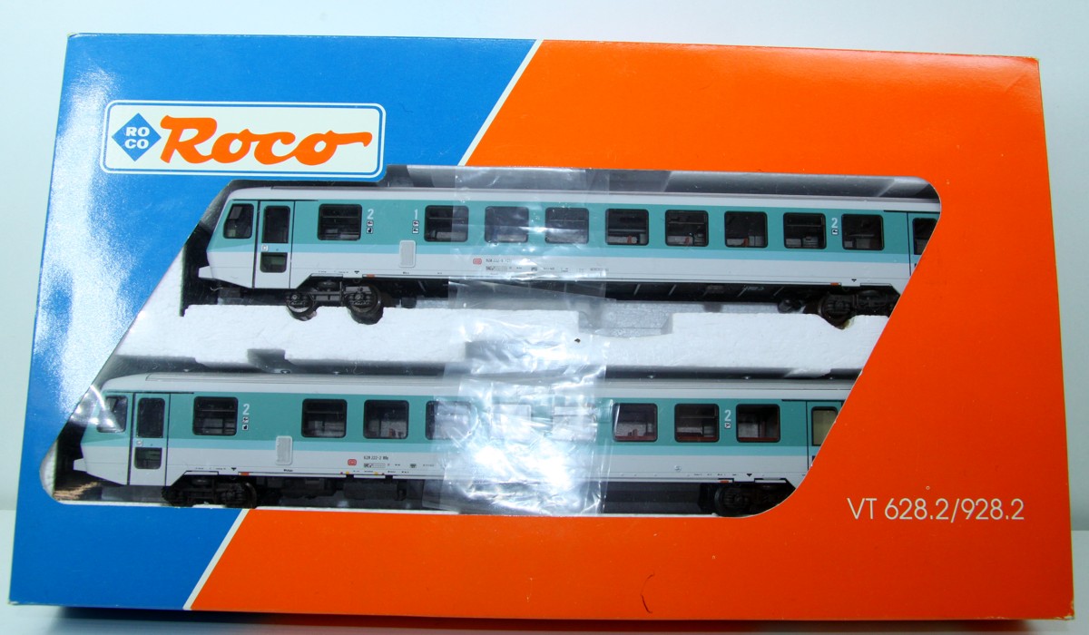 Roco 43022, Dieseltriebzug VT 628.2 der DB, 2tlg, DC, Spur H0, in Originalverpackung, siehe Bilder