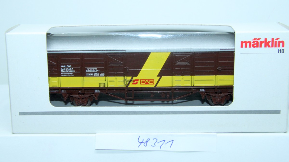 Märklin 48311 ÖBB covered freight wagon, for H0 gauge, with original packaging