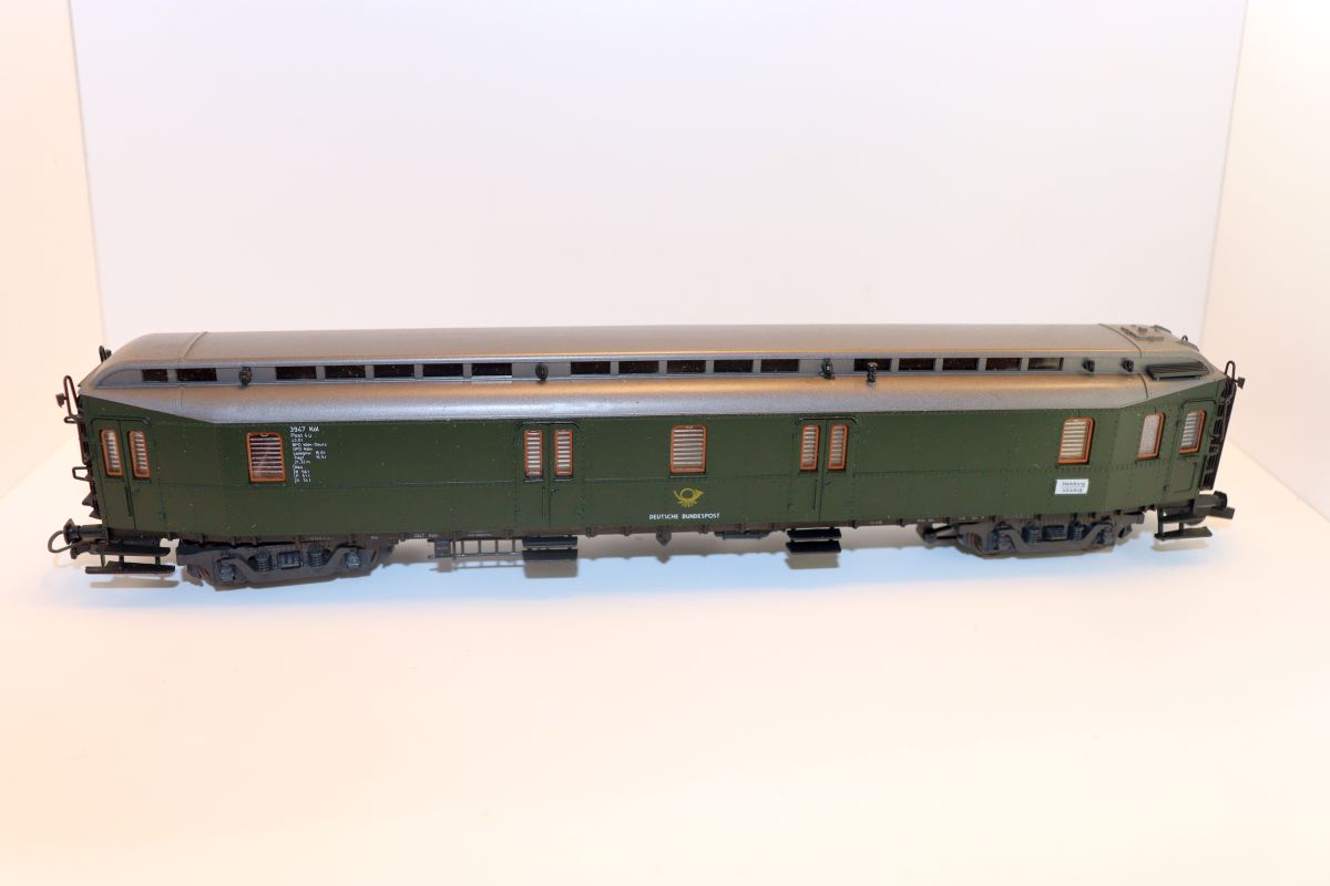 Roco SW21845, Postwagen Hecht 3947, "Deutsche Bundespost ", grün