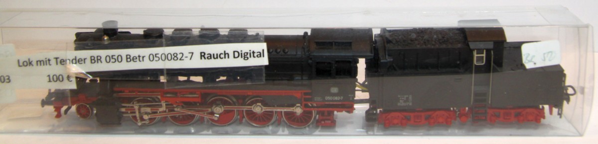 Verpackung der Märklin 3084 Dampflokomotive mit Kabinentender BR 050 der DB