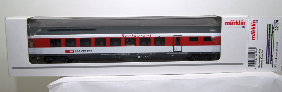 Märklin 42174, Speisewagen EW IV, Epoche VI, SBB,