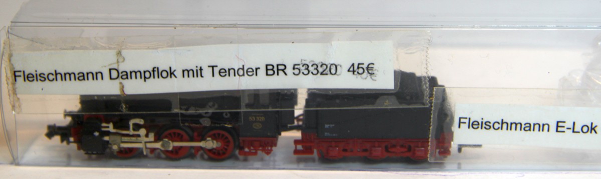 Verpackung für Fleischmann BR 533320,  gebrauchte Dampflok mit Tender