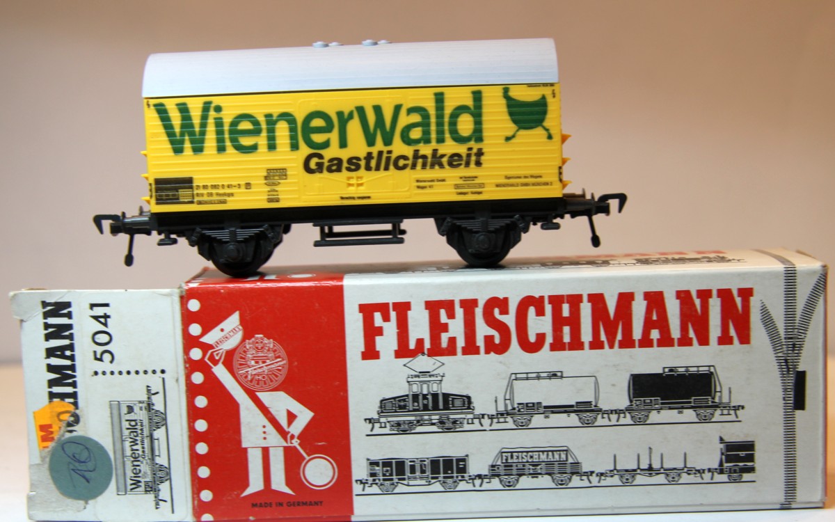 Fleischmann 5041,  gedeckter Güterwagen, Kühlwagen "Wienerwald" , DC, Spur H0, mit OVP