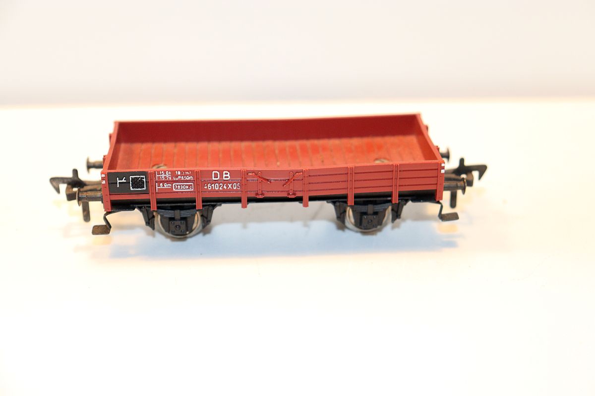 Fleischmann SW20824, Niederbordwagen, rotbraun, DC, Spur H0, 