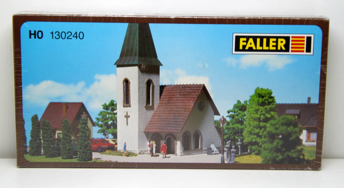Faller 130240, Dorfkirche, für Spur H0, in Originalverpackung