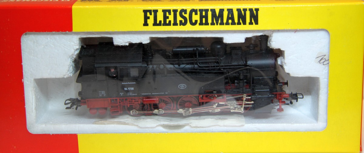 Originalverpackung Fleischmann 1094, Dampflok BR 94 1730 der DB, 