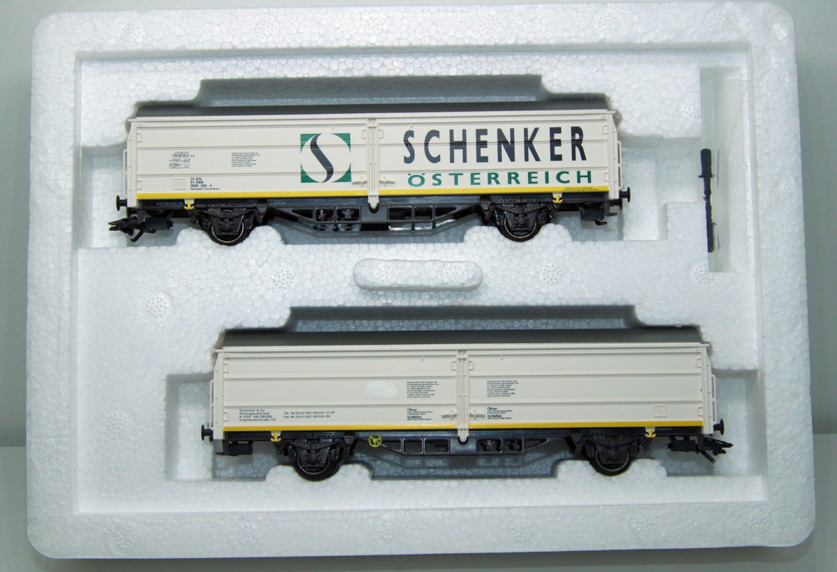 Märklin 47348, Wagenset, Doppel-Schiebewandwagen der ÖBB