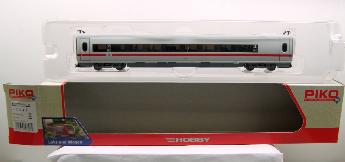 Piko 57691, ICE Sitzwagen 2.Klasse der DB, DC, Spur H0, in Originalverpackung, siehe Bilder