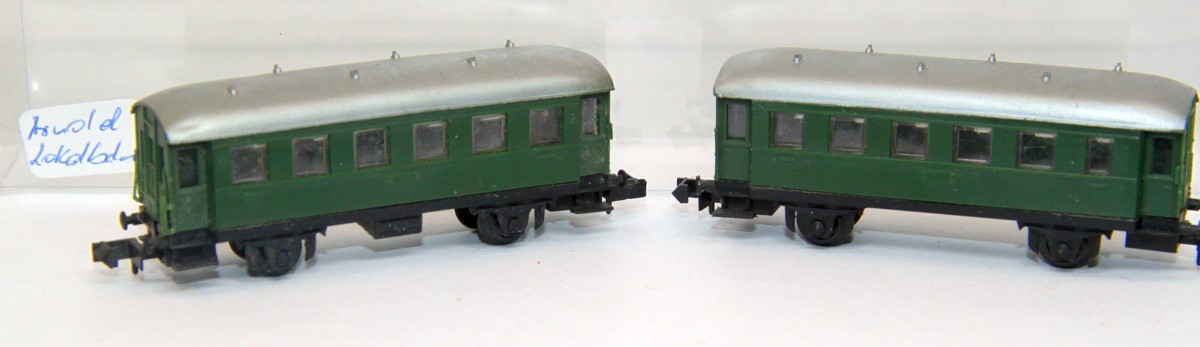 Arnold Lokalbahn Set (Set von 2 Lokalbahnwagen), grün, DC, Spur N, in ErsatzVP