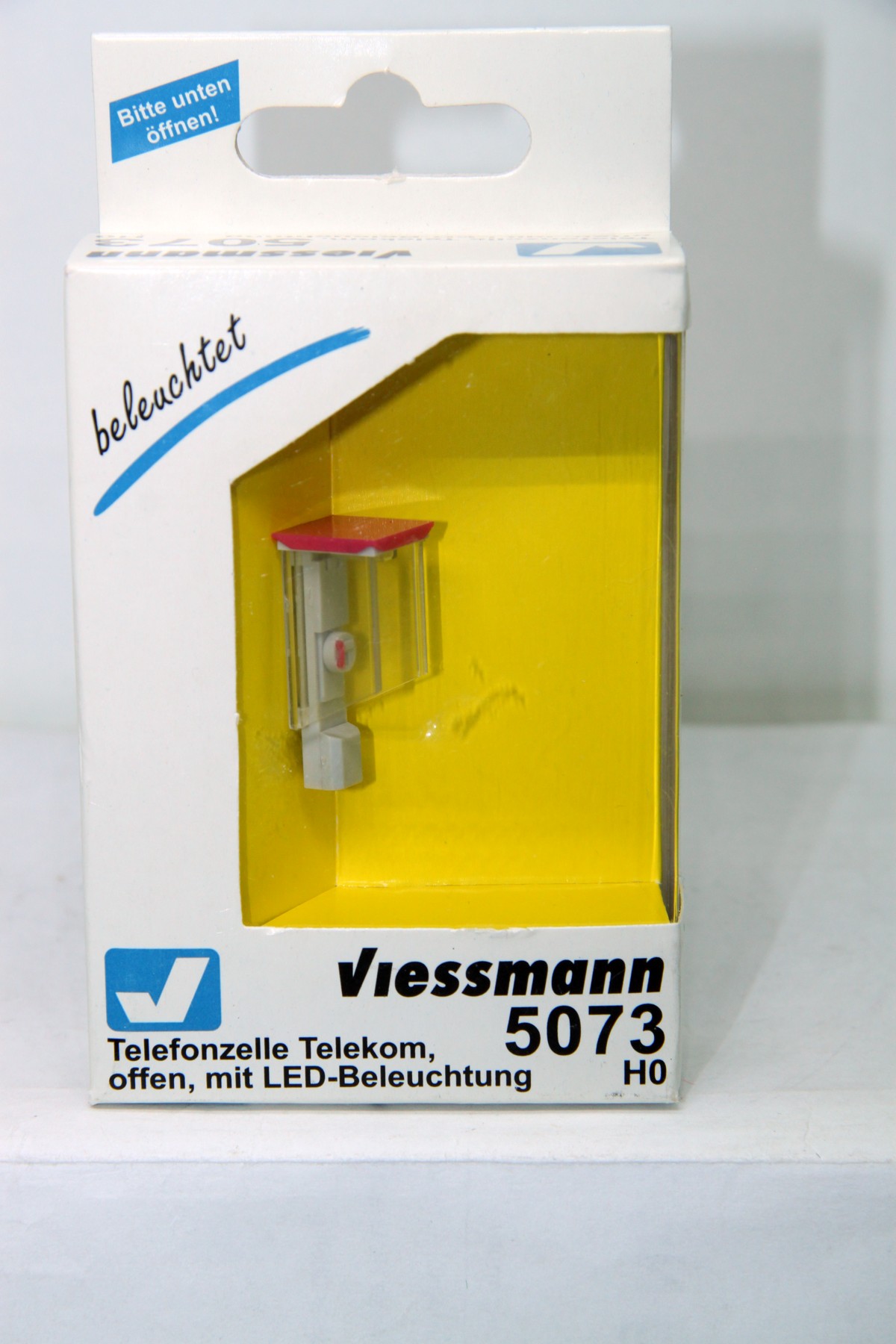 Viessmann 5073 - Telefonzelle Telekom, offen, für Spur H0, mit Originalverpackung