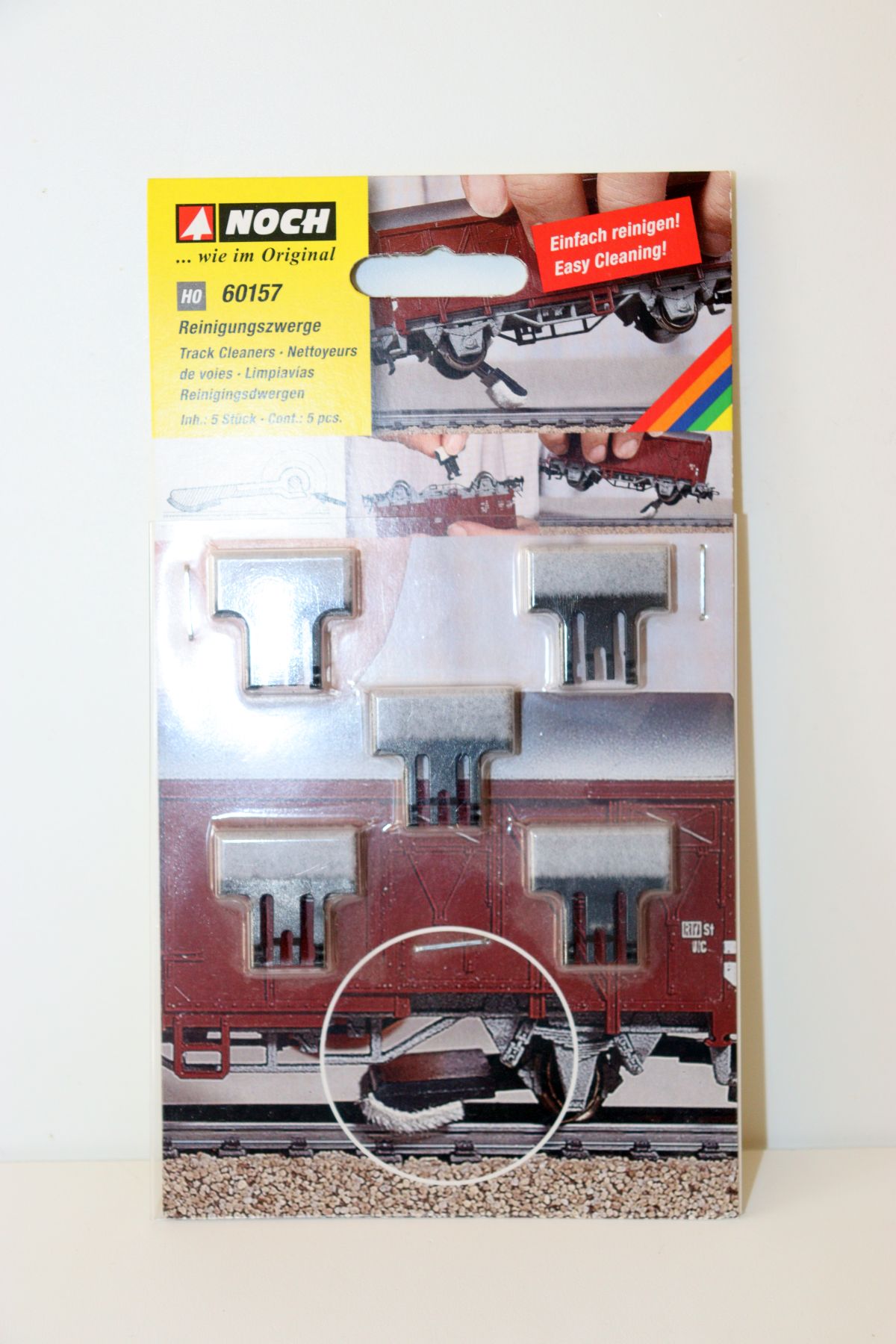 NOCH 60157 Reinigungszwerge, 5 Stück für Spur H0