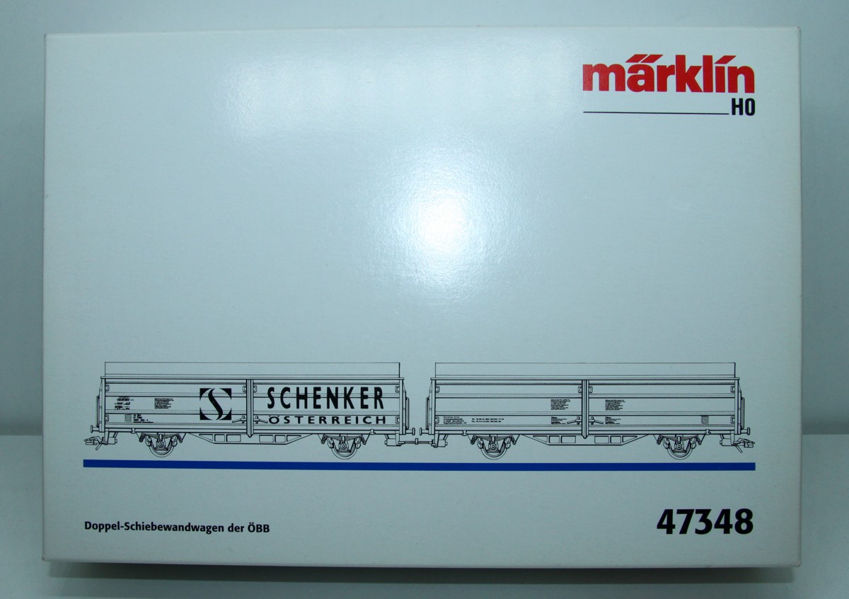 Märklin 47348, Wagenset, Doppel-Schiebewandwagen der ÖBB