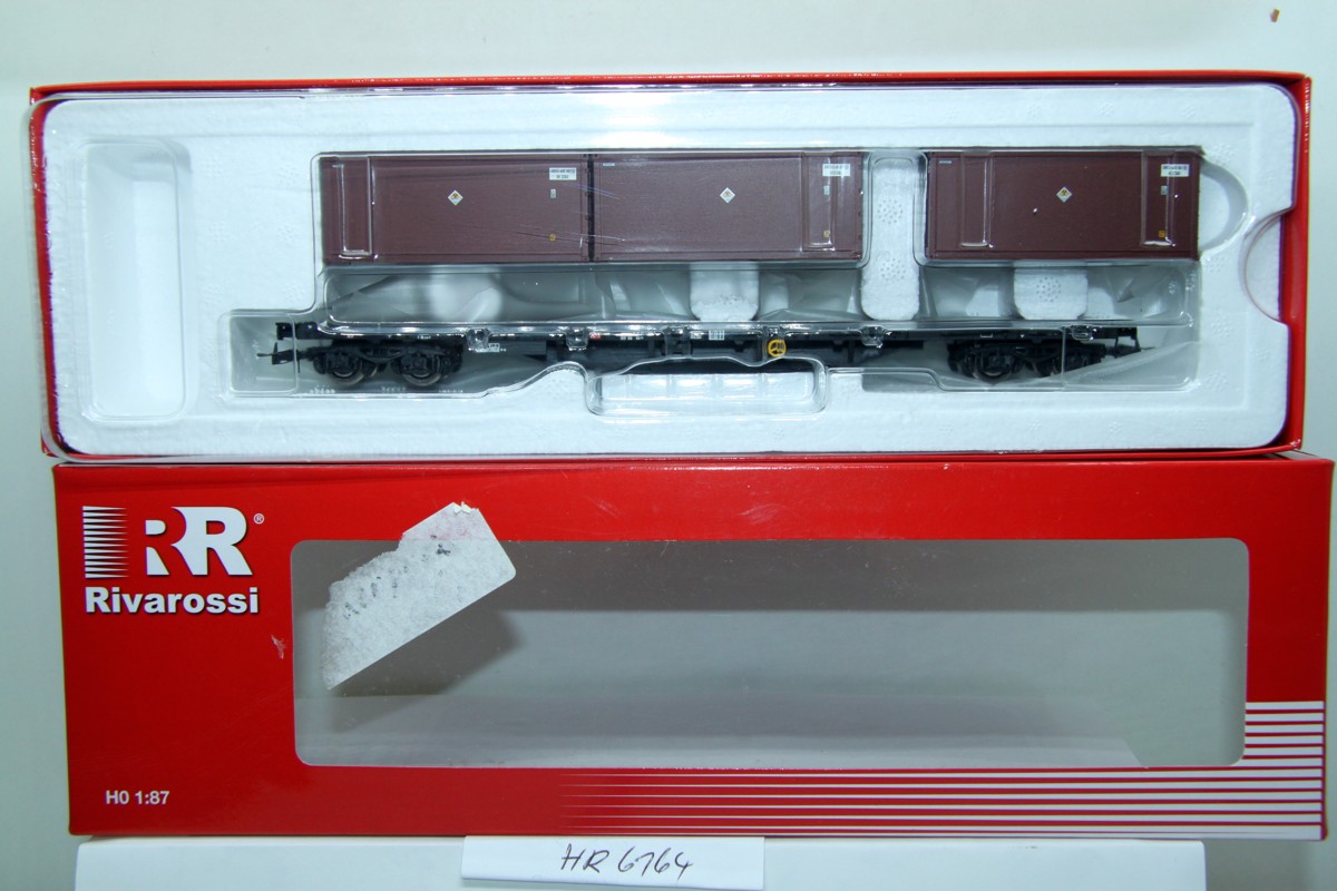 Rivarossi HR6164, Güterwagen Rungenwagen mit Beladung