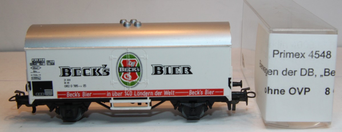 Primex 4548, Bierwagen der DB, "Becks Bier",  AC, Spur H0, ohne OVP