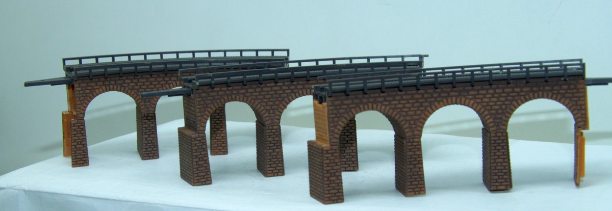 Faller,Viadukt Oberteile - Set von 3 Stück, Spur Z, ohne Originalverpackung