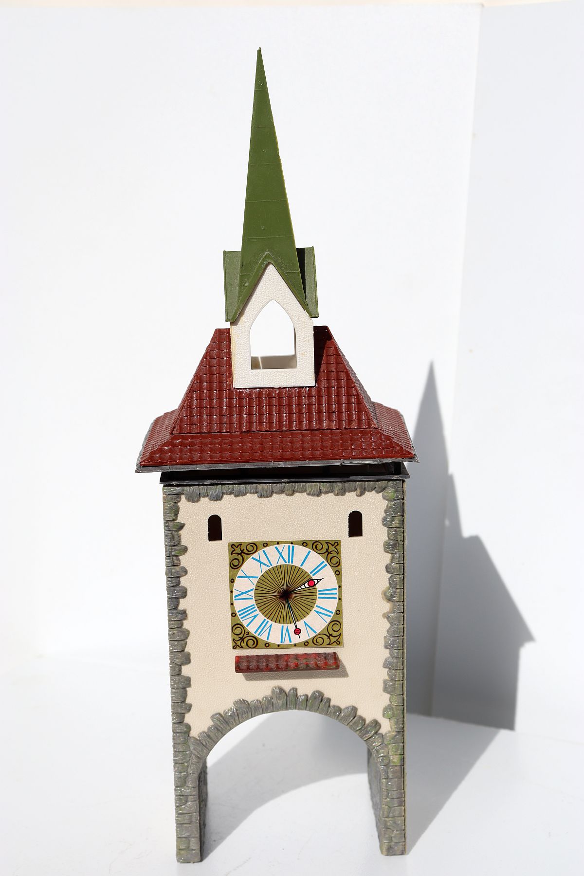 Modellbau SW20073, tower with city gate, H0 gauge, (already assembled from kit), 