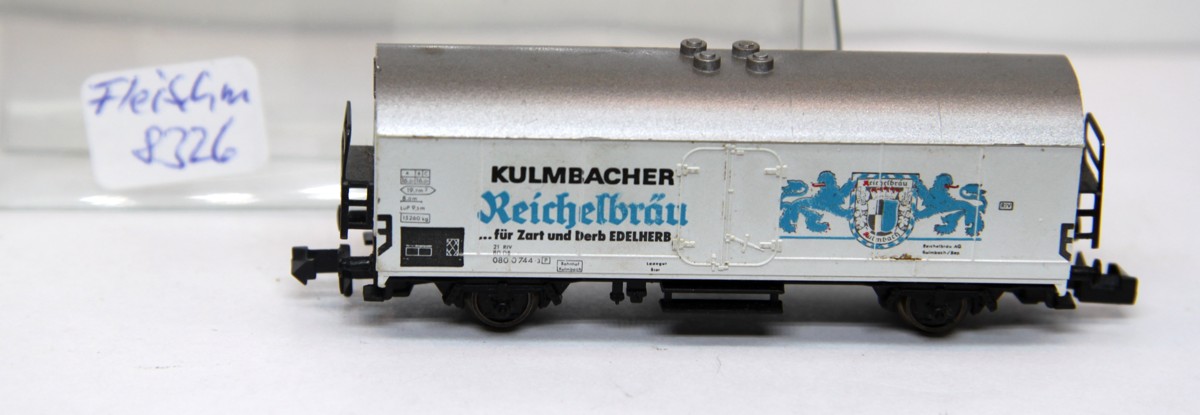 Fleischmann 8326, Bierwagen "Kulmbacher Reichelbräu",  DC, Spur N, in ErsatzVP