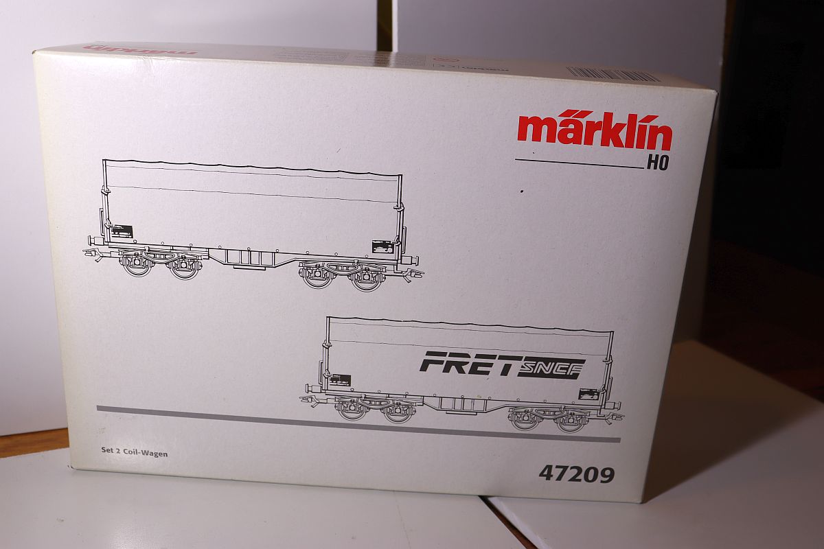 Märklin 47209, AC , Wagenset 2er Set Coil-Wagen FRET der SNCF