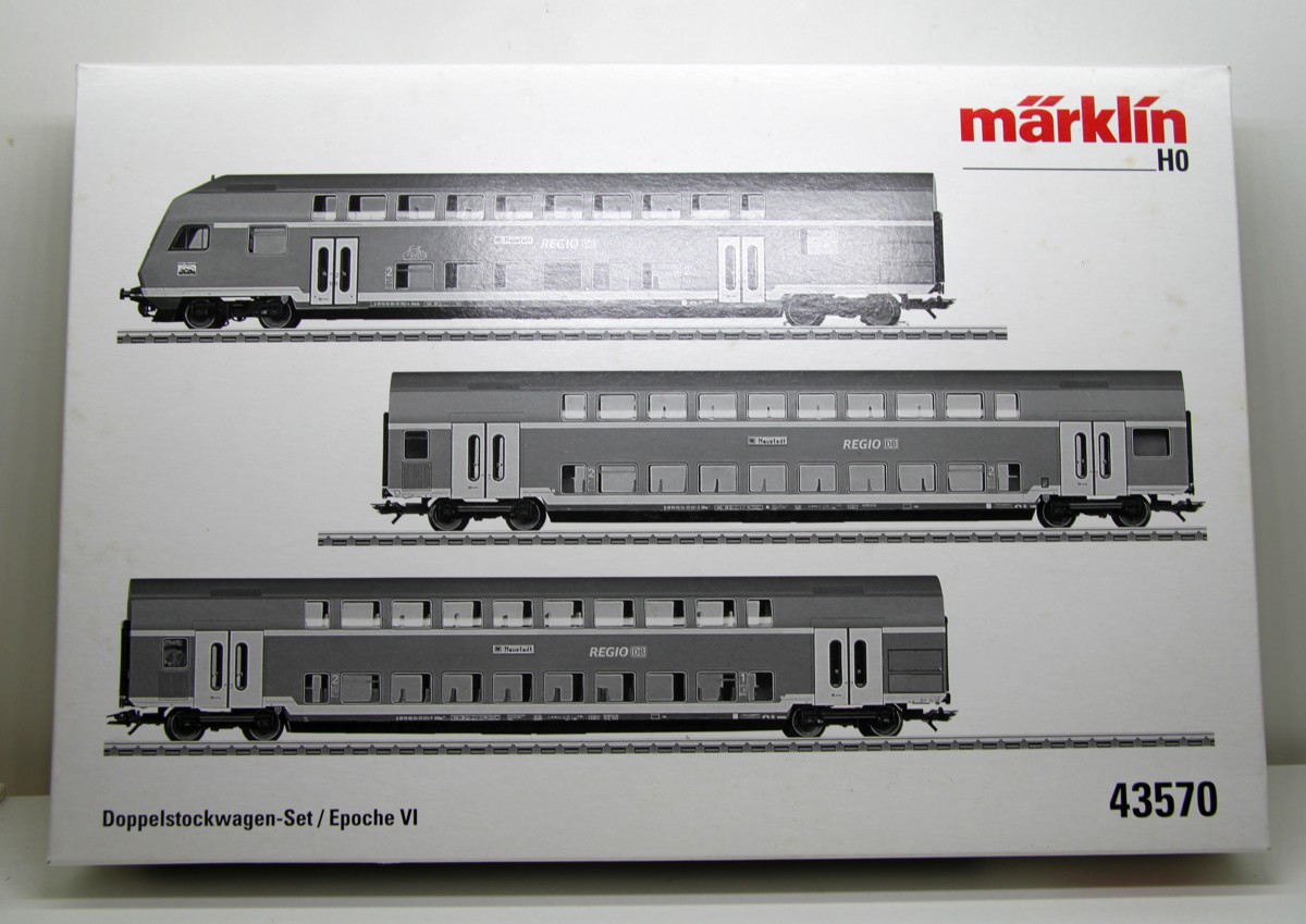 Märklin 43570, "Regio DB" Double-Deck Car Set