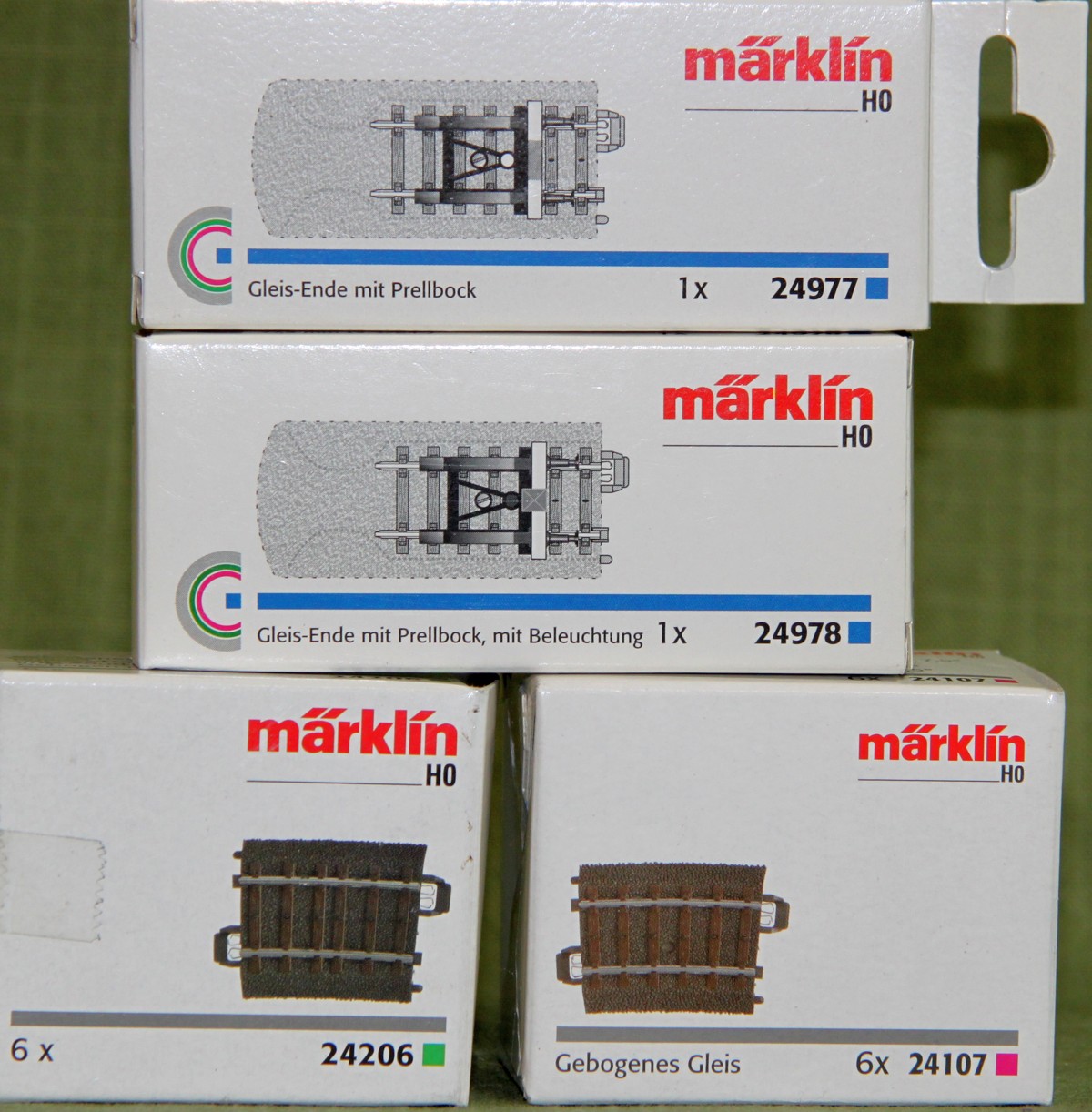 Originalverpackungen Märklin 24977, 24978, 24206, 24207