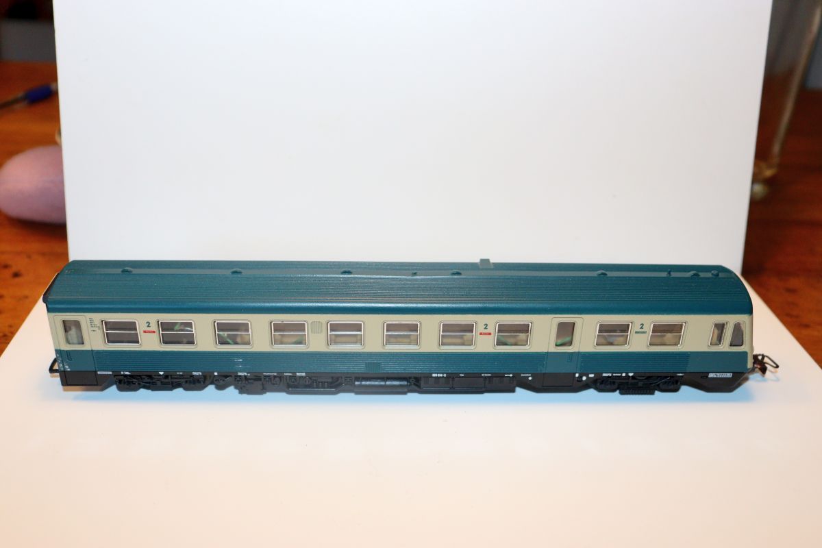 Lima 201090 & 201091,  DB Triebwagen 628 004-4 beige-türkis 2-teilig,  Epoche 4