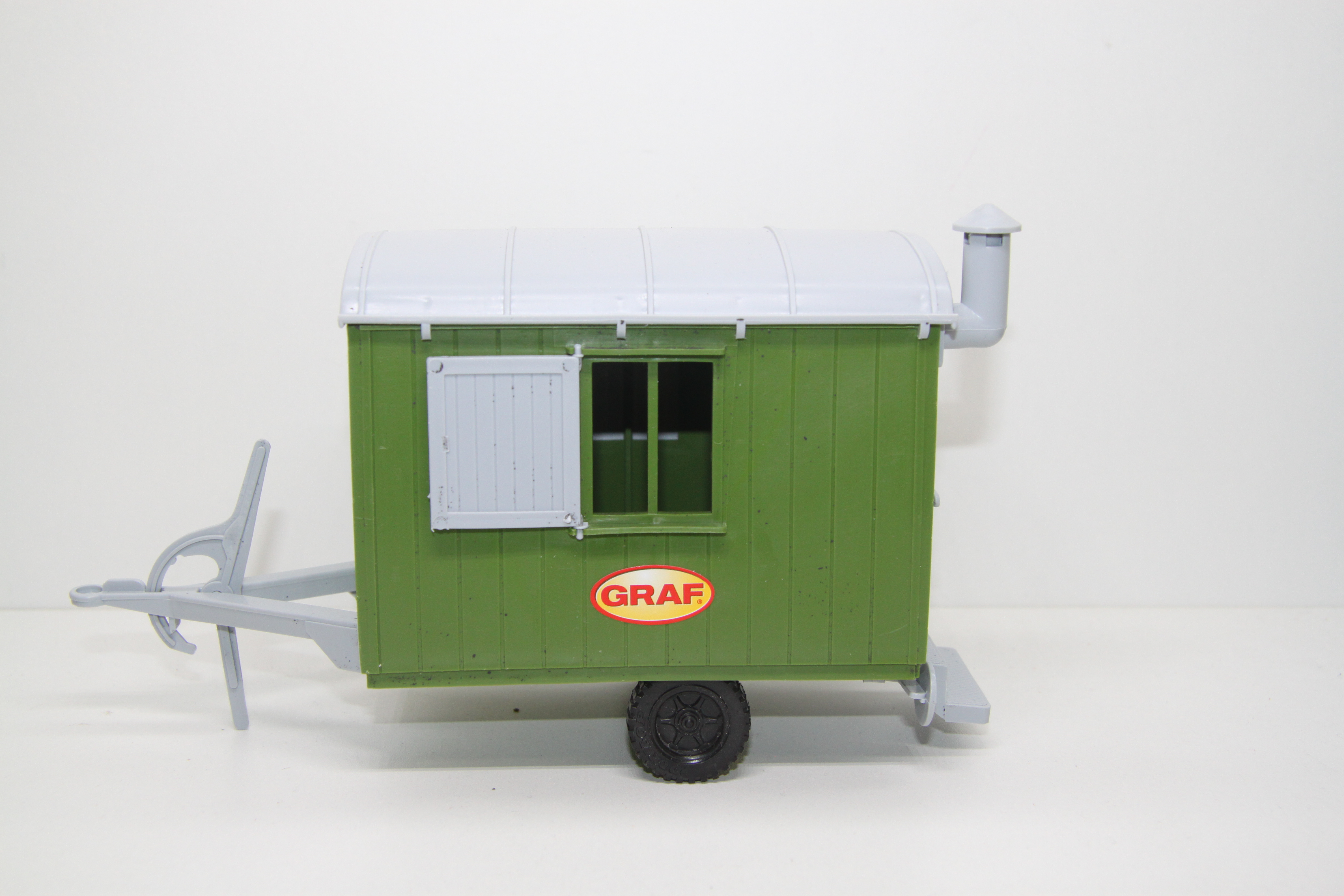LGB 4021, offener Güterwagen, grün +  Bauwagen"Graf" in grün, AC, Spur G, ohne Originalverpackung