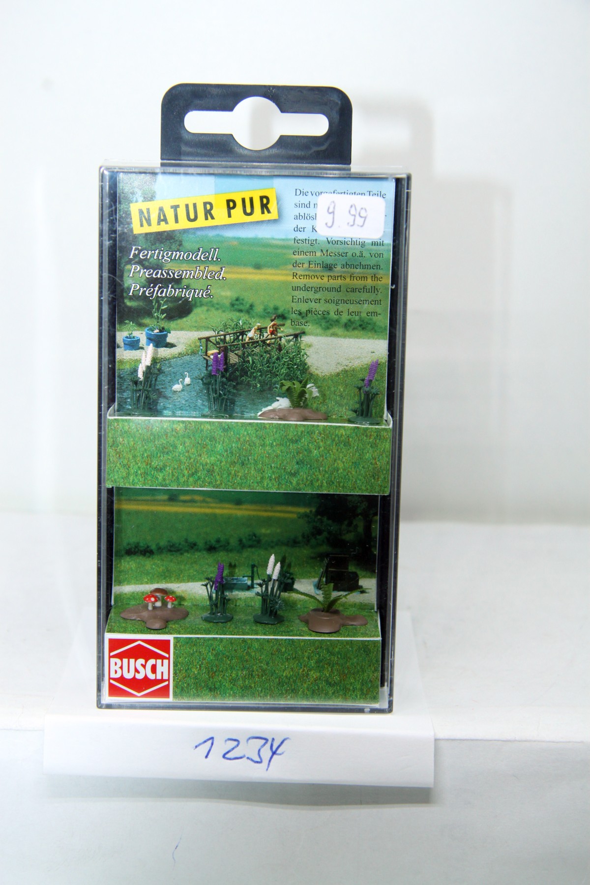 Busch 1234, Wildlupinen, Farne und Pilze, fertig montiert , für Spur H0,