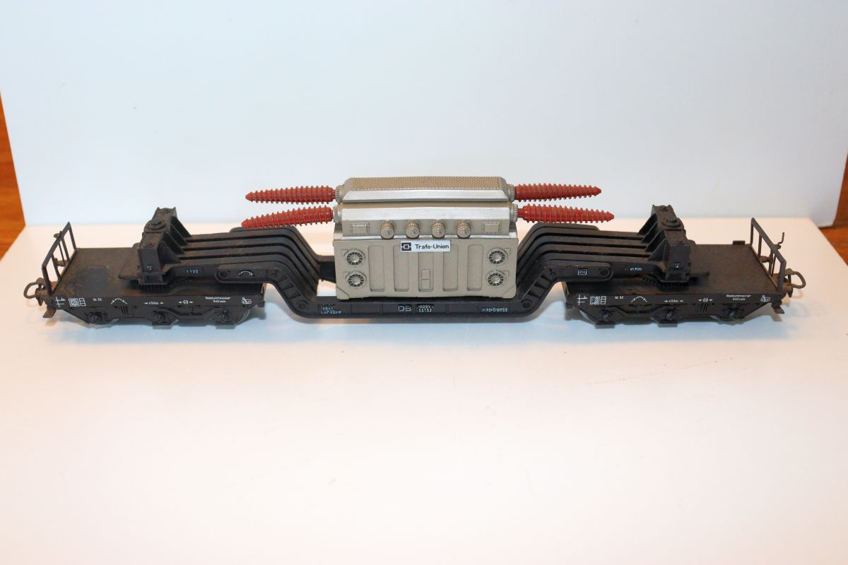 Märklin 4617.3, DB 6-axle low-bed car, with transformer, “Trafo-Union,” AC, H0 scale, 