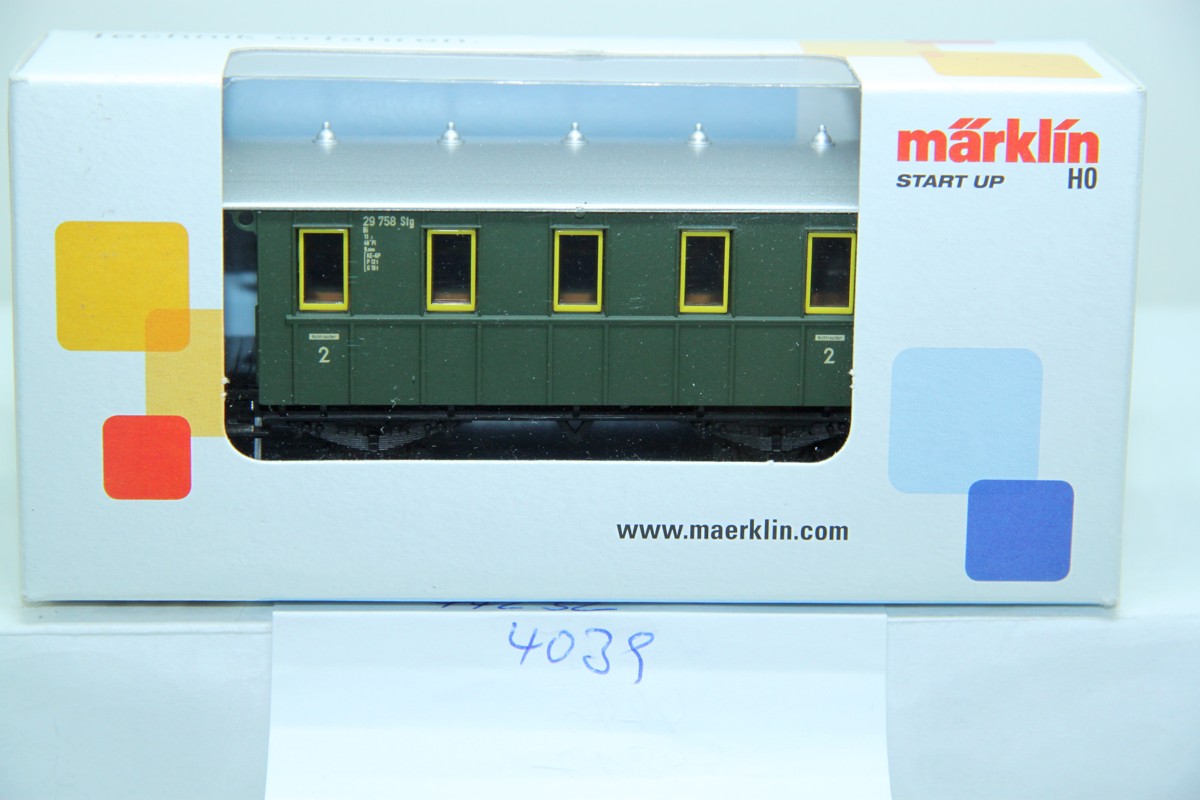 Märklin 4039, Märklin Start up - Personenwagen, Epoche I-V, AC, Spur H0, mit Originalverpackung,
