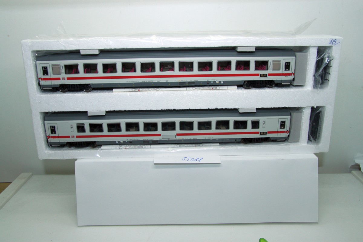 ACME 55088, Set 1 EC 84/85, 2-teilges Wagenset bestehend aus je einem Apmz 119.5 und einem Bpmz 295.5, Epoche VI