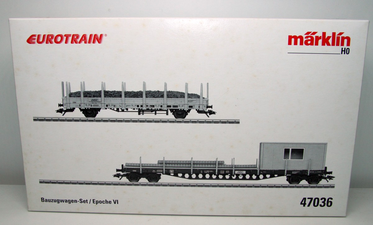 Märklin 47036, Bauzugwagenset der DBG, Epoche VI, limitiert I+S