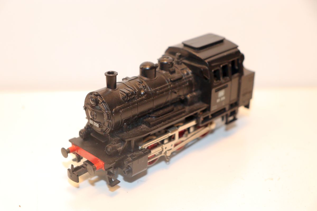 Märklin 3000, Dampflok, Baureihe 89 der DB, BR 89006, schwarz,  AC, Spur H0,  digitalisiert