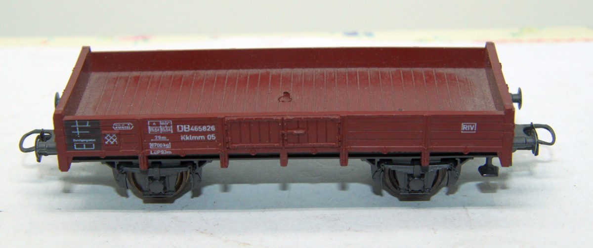 Roco Niederbordwagen, SW 14668, rotbraun, DC, Spur H0, ohne Originalverpackung,  siehe Bilder