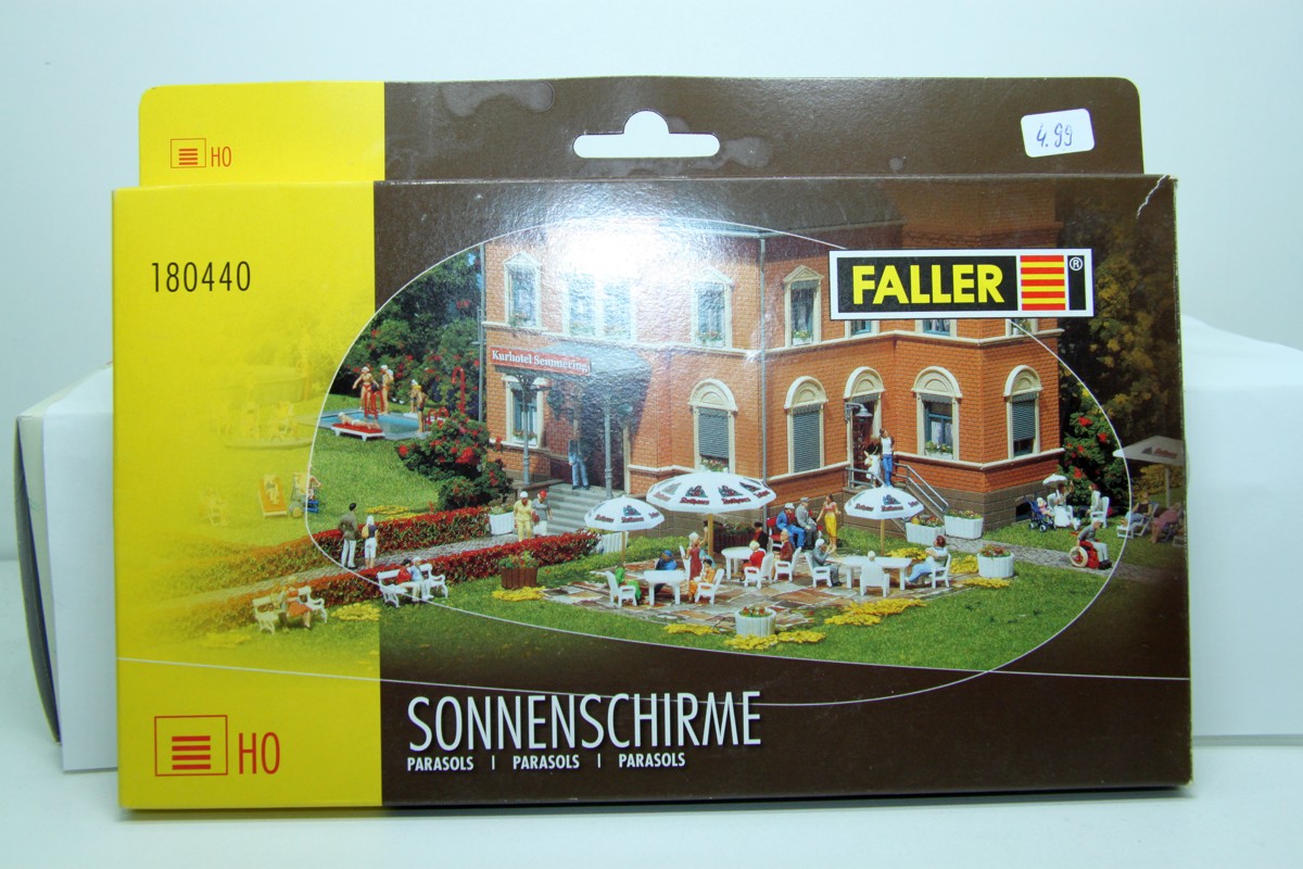 Faller 180440, 8 sunshades, for H0 gauge, with original packaging