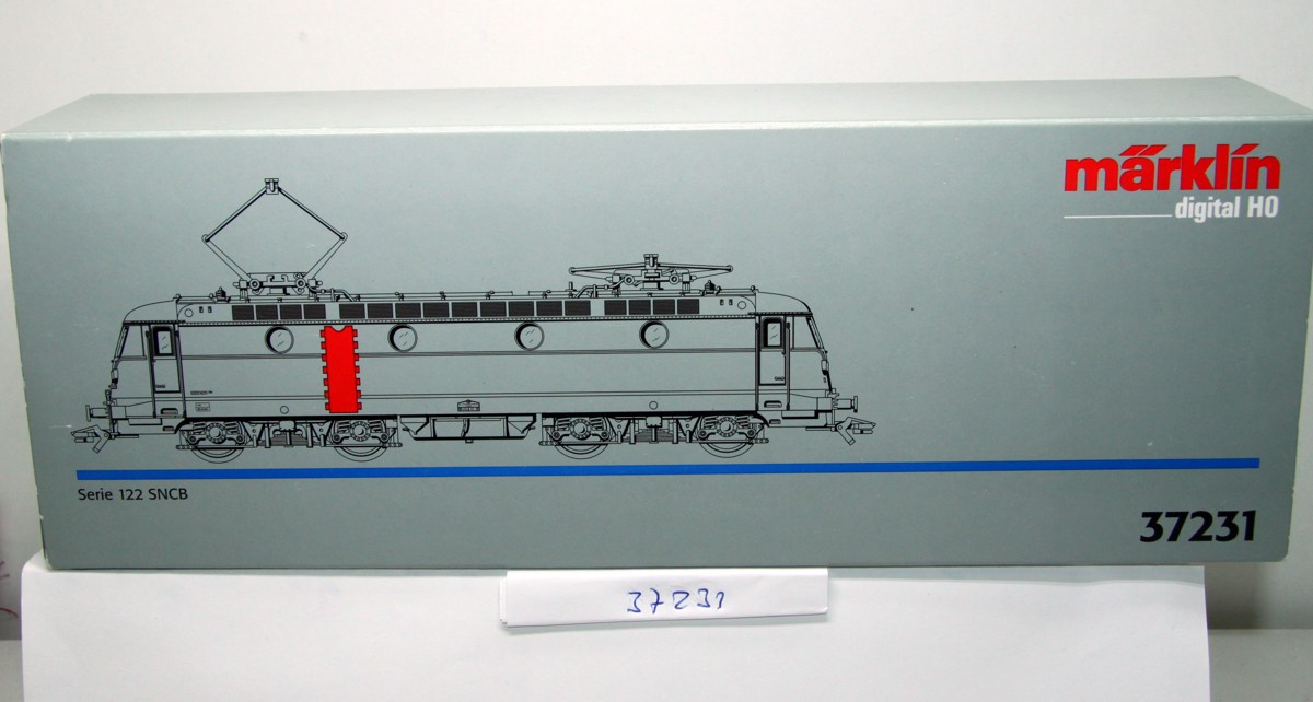 Märklin 37231, Elektrolokomotive, Serie 122 der SNCB, digital, fx, 