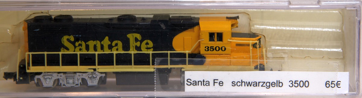 Verpackung Life-Like N 7843, US Diesellokomotive, GP-38, Aufschrift "Santa Fe 3500