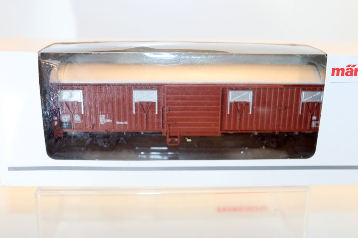 Märklin 00779, Spundwandwagen Gbs 256 (Glmms 64), DB , aus Display "Spundwandwagen".