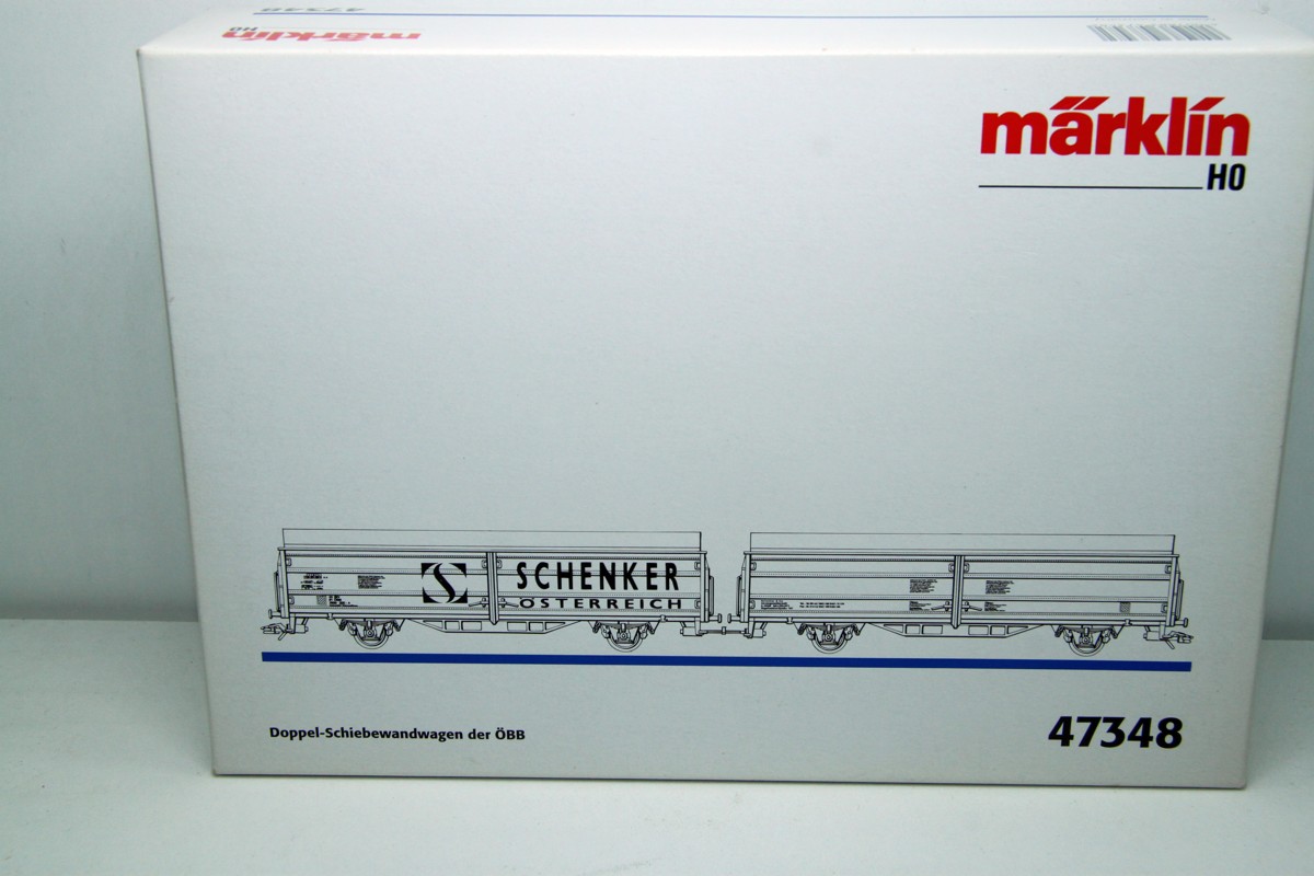 Märklin 47348, Wagenset, Doppel-Schiebewandwagen der ÖBB