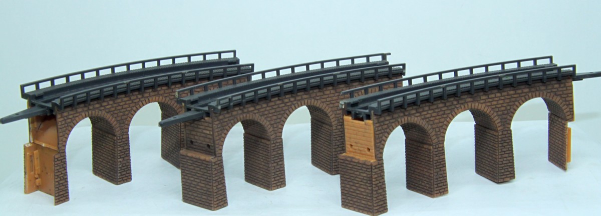 Faller,Viadukt Oberteile - Set von 3 Stück, Spur Z, ohne Originalverpackung