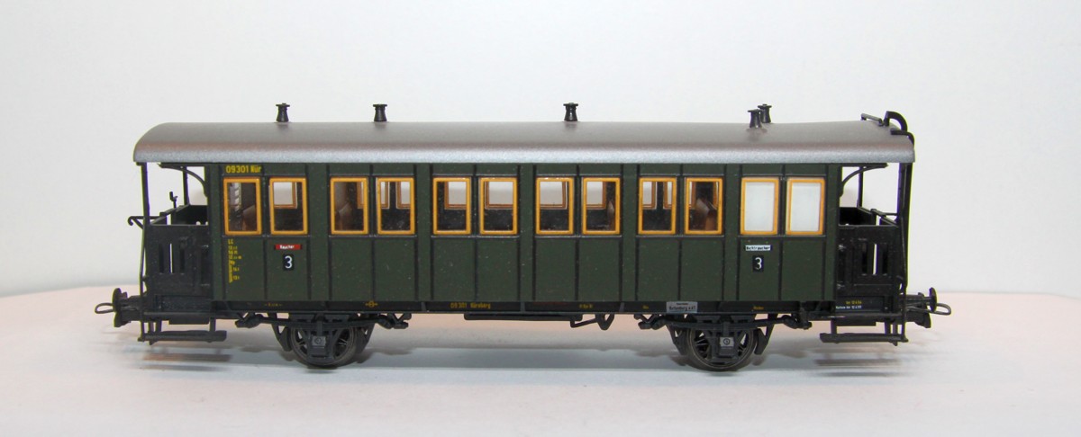 Roco 44824, Personenwagen, 3. Klasse der DB, grün, DC, Spur H0, ohne OVP