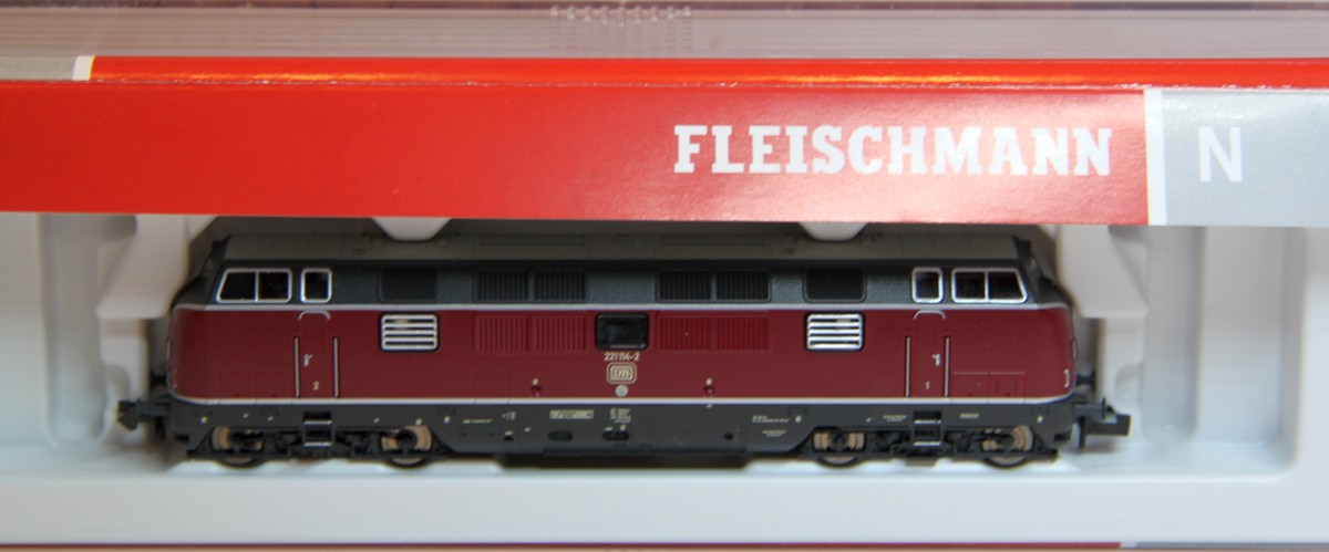 Originalverpackung Fleischmann aus Set 931781, Diesellok BR 221