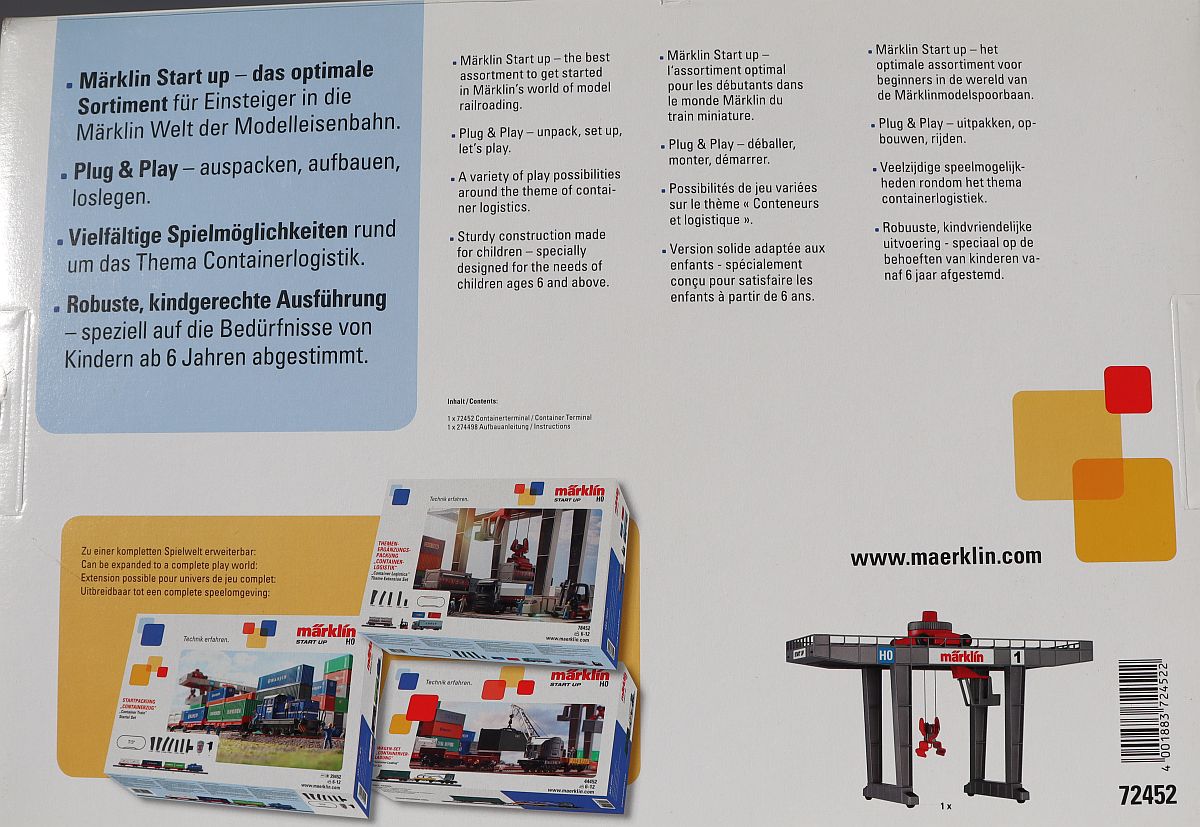 Märklin 72452, Start up, Containerterminal