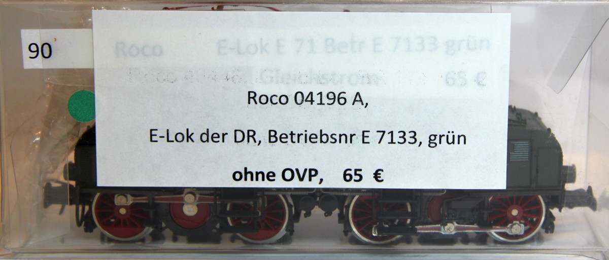 Verpackung Roco E-Lok 04196 A